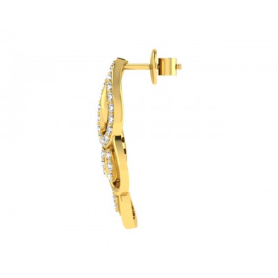 Pamela Diamond Earrings in Gold
